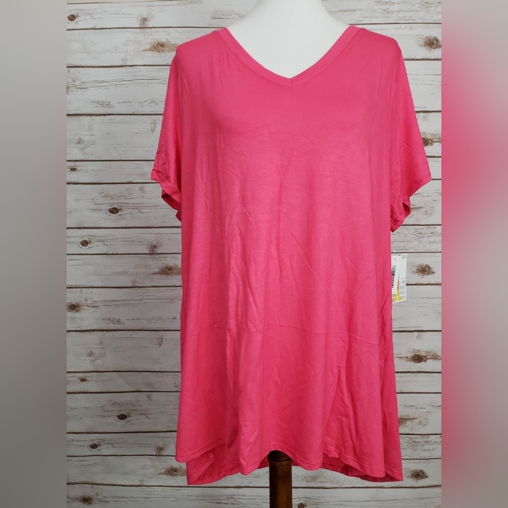 NEW solid pink Christy T 3XL